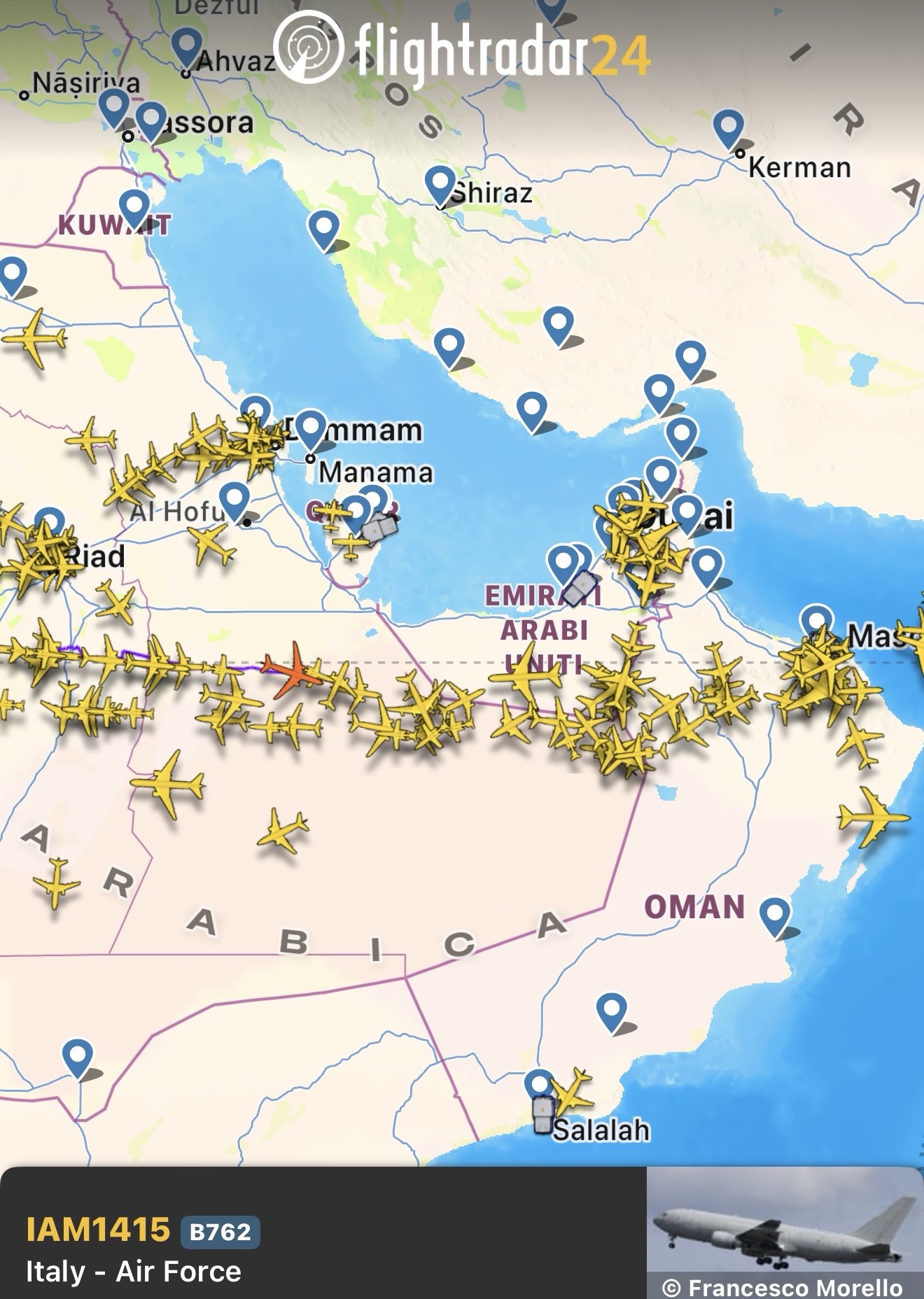 Operazione Medio Oriente: l’Italia dispiega due KC-767A nel Golfo mentre il conflitto si allarga